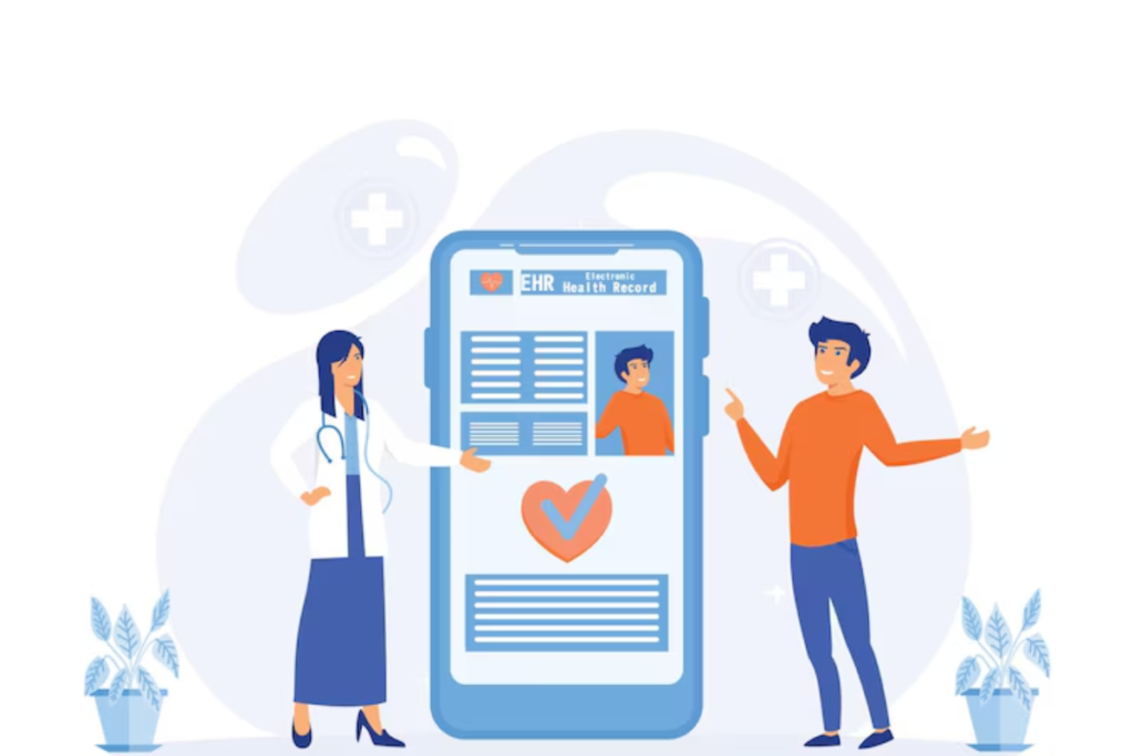 How does Mobile EHR enable real-time data updates?