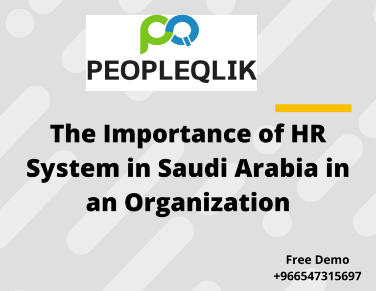 The Importance of HR System in Saudi Arabia in an Organization